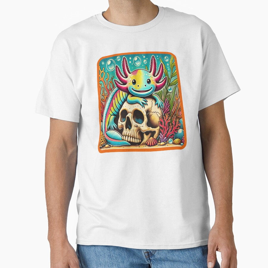 Axolotl skull by Eolithic