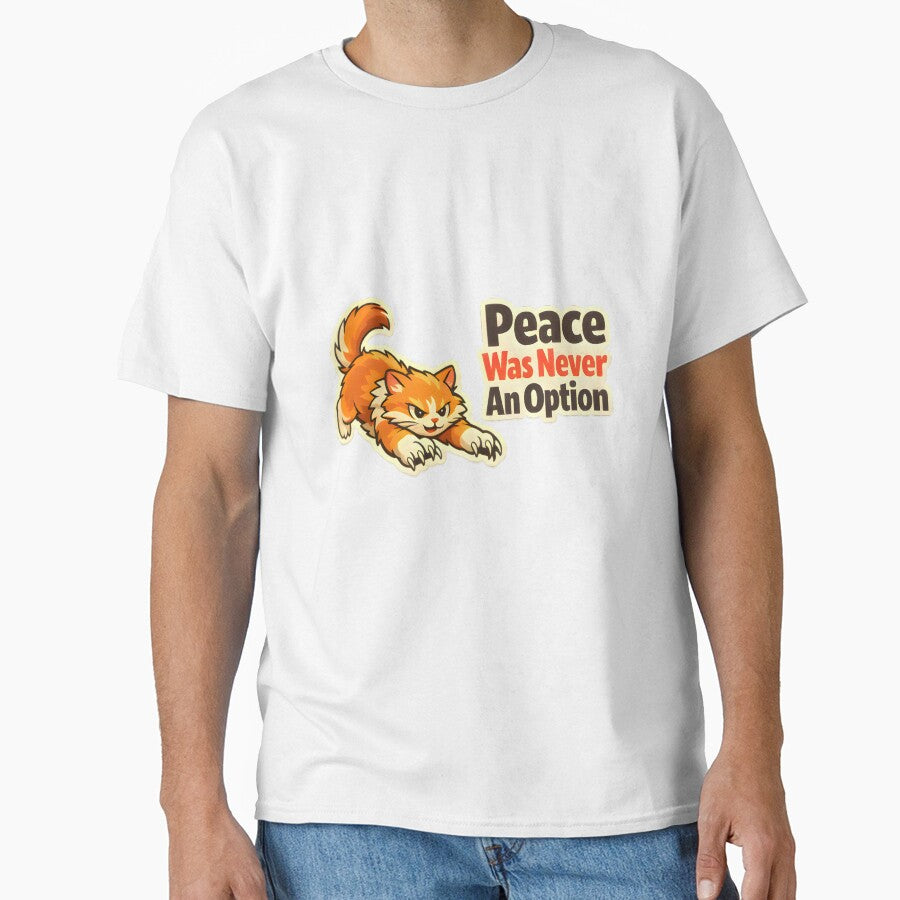 Peace Was Never An Option – Angry Cat Vet Clinic Humor Design by Bettybee00
