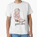 Pink Daisy Cowgirl Boot with Bow – Cute Western Coquette Aesthetic Art by Luvahawb