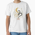 Celestial Snakes Art Print – Sun and Moon Snake Illustration for Redbubble Shirt, Sticker, and Wall Decor by Andrea Lauren