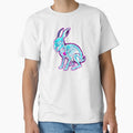 Neon Skeleton Rabbit Cyberpunk X-Ray Heart by MarCinu Art