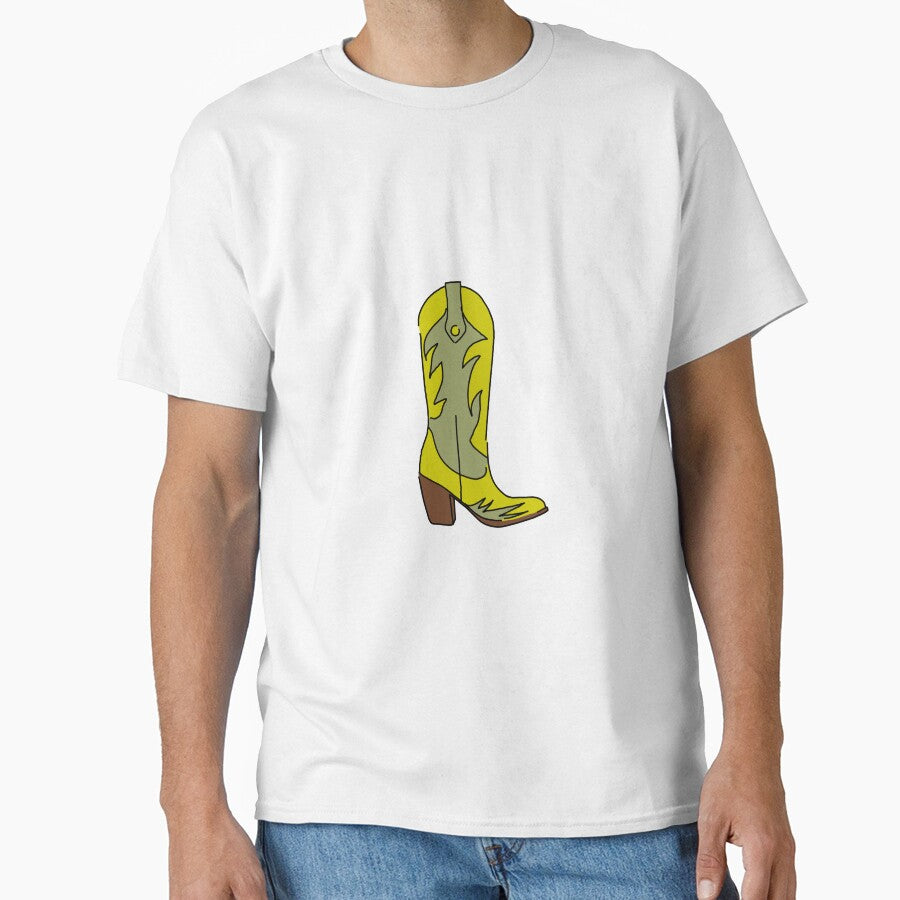 Green Yellow Cowgirl Boots Illustration – rendy Western Cowboy Boot Art by Rosadraws