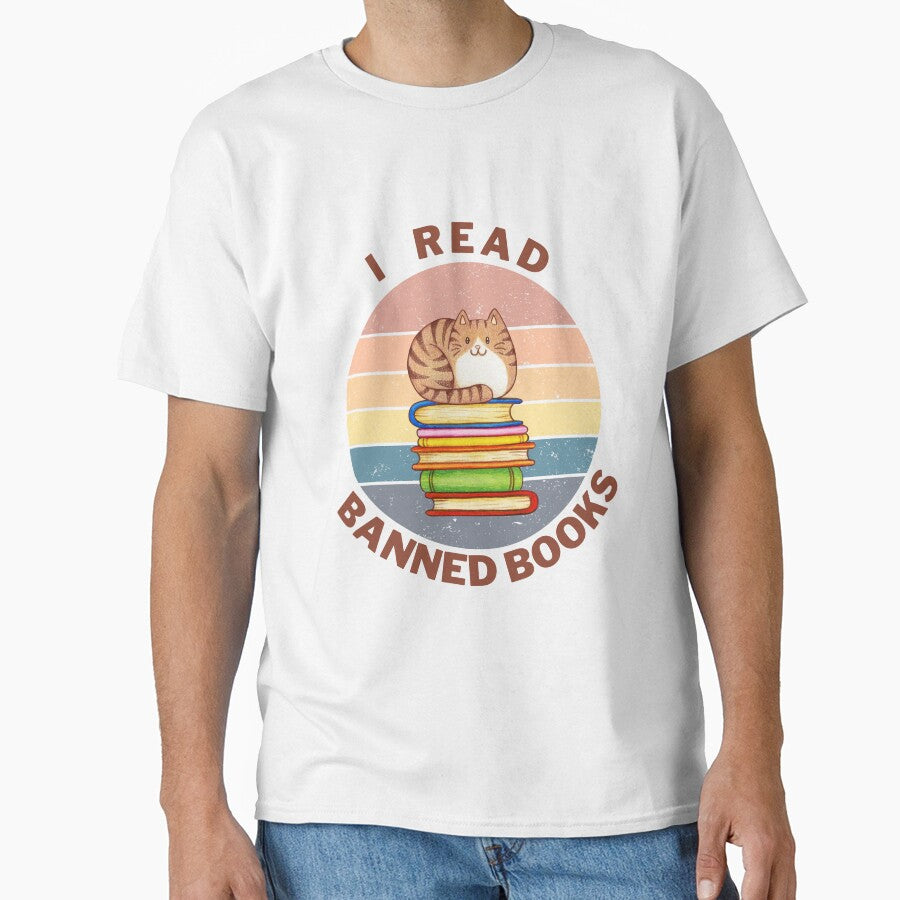 cat i read banned books by ApurwaArtShop