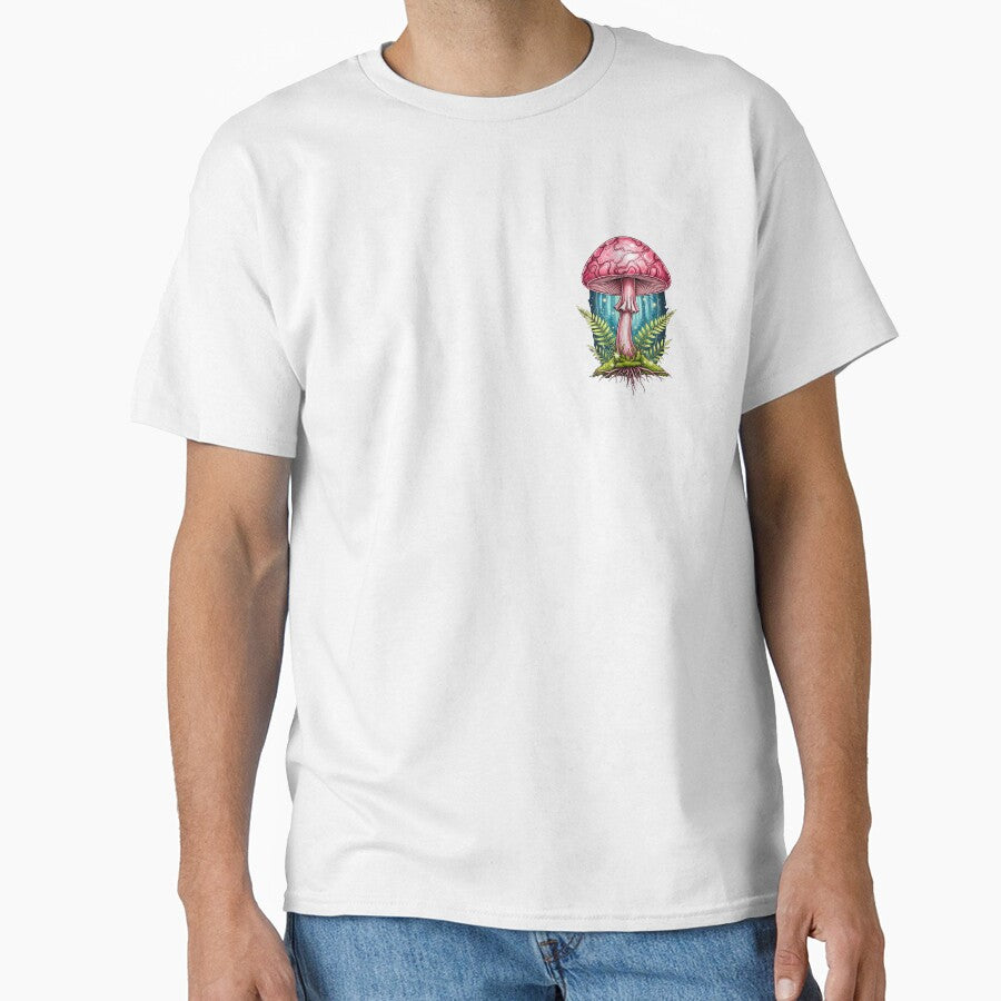 Glowing Pink Mushroom - Magical Fairy Forest Toadstool by Credisaim