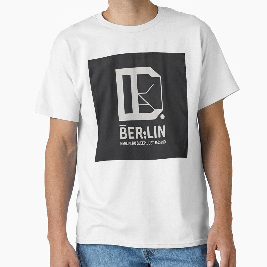 Berlin No Sleep Just Techno – Minimal Electronic Music Design by KentonDesignsUK