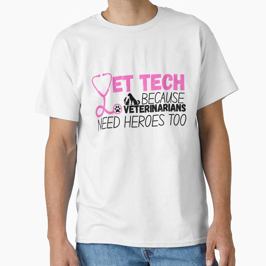 Vet Tech because veterinarians need heroes too: Pink by Rooted Creations