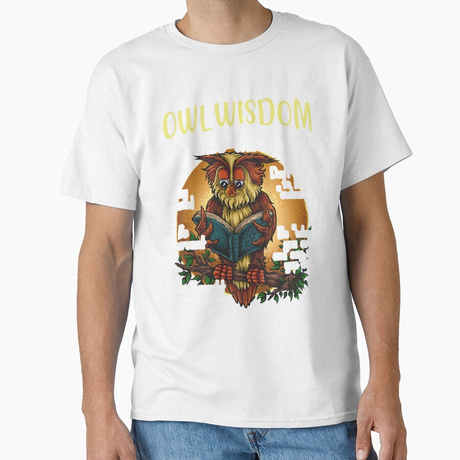 Funny Owl Lover Gift - Animal Wisdom - Bookworm Gift - Wise Owl Reading by kntranhoang