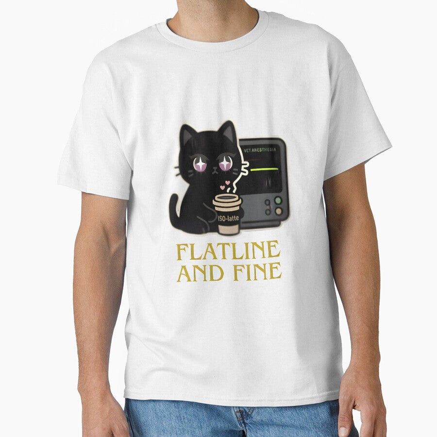 Flatline and Fine – Coffee Cat Mood by Bettybee00