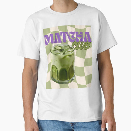 "Matcha Club" Trendy Iced Matcha Latte Graphic by Designnari