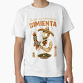 Funny Mexican Skeleton Pepper Spice Sombrero Cooking Graphic Tee by DrawHandArt