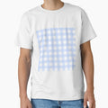 Light Blue Gingham Check Pattern by rimiuvay37