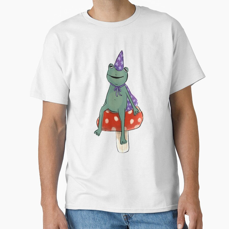 Wizard Frog sitting on a Mushroom by abbiekye