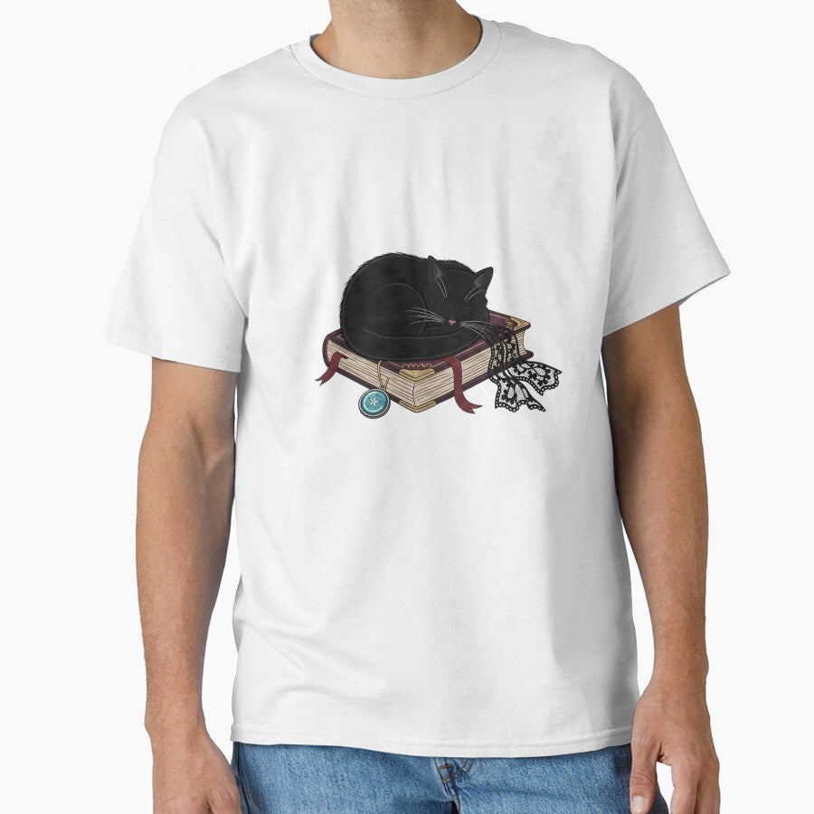 Cool Blue Spellbook Cat by IllumeInk