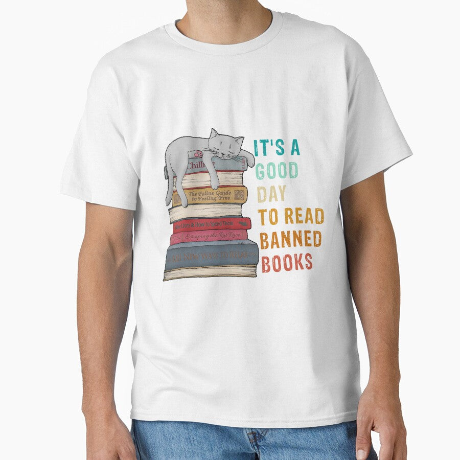 It's A Good Day To Read Banned Books, Book Lovers Vintage Banned Books Gift, Cute Vintage Bookworm Library Worker Gifts by Rachiirt