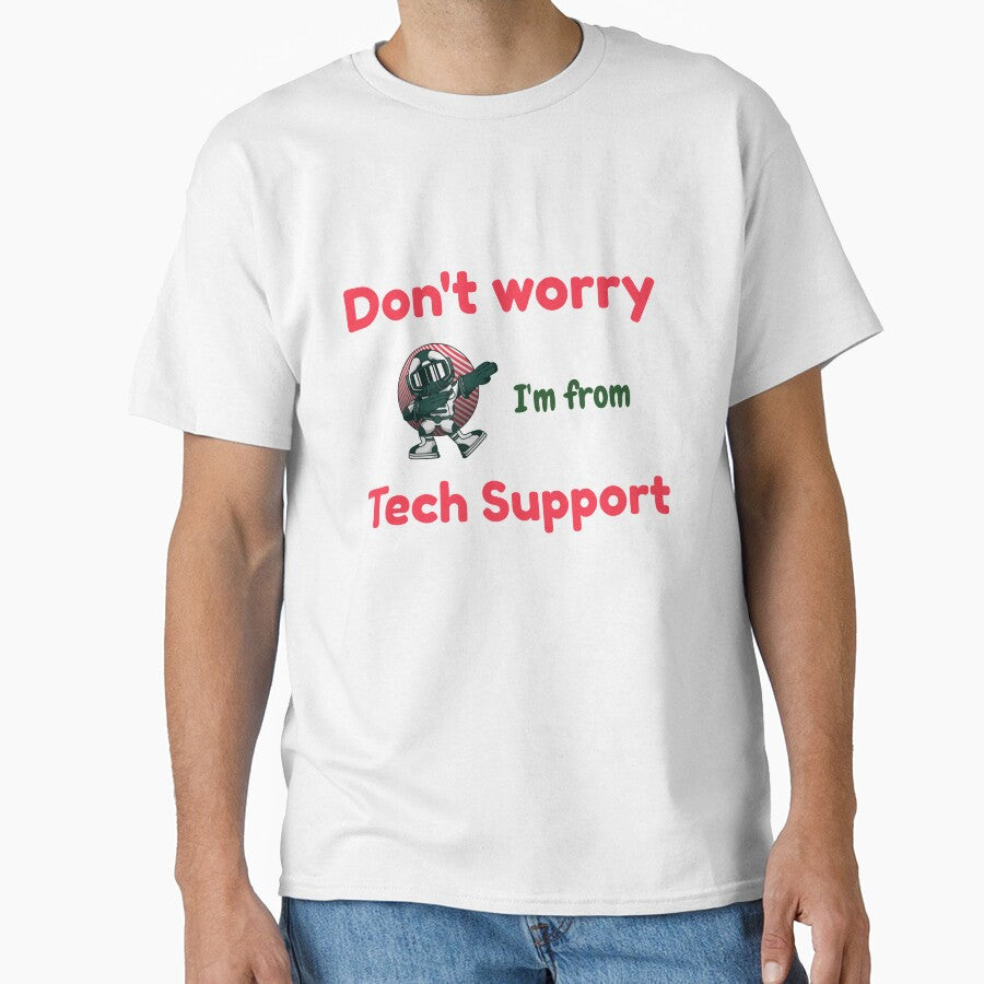 Do not worry I am from tech support -  yellow background - Cute Colorful Astronaut Dancing by IrinchiDE