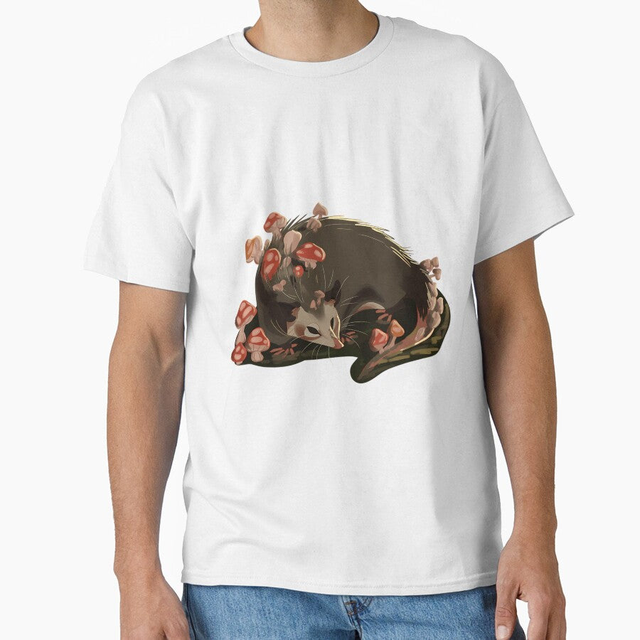 Cute Mushroom Opossum Art by qrfwhislu5