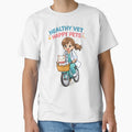 Healthy Vet Happy Pets Cycling Shirt | Veterinary Fitness Lifestyle Dog Cycling Design by Bettybee00