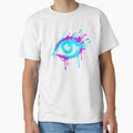 Neon Cyberpunk Melting Eye Drip Glitch Art by MarCinu Art