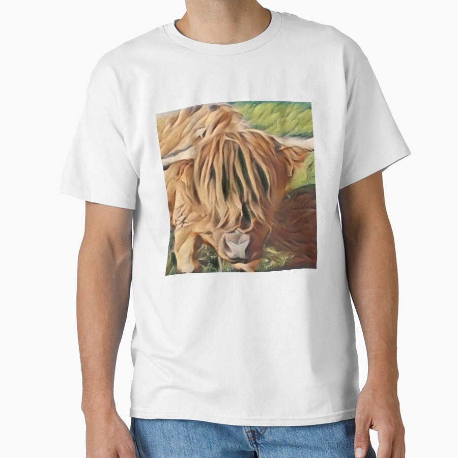 Fluffy Hairy Highland cow head Highland cow face by FarmsteadAcers