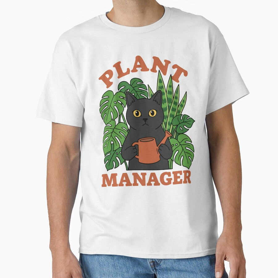 Plant Manager - Funny Black Cat by DigitalGlade