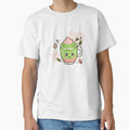 Kawaii Matcha Strawberry Tea – Cute Vector Drink Illustration by Tattyarts