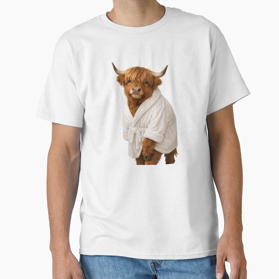 Bathrobe Highland Cow by Sillytoe