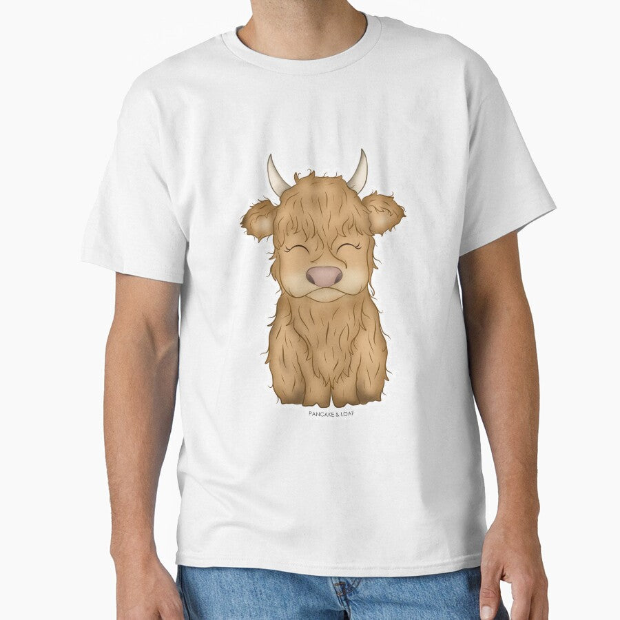 Cute and Fluffy Highland Cow by PancakeAndLoaf