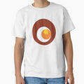 Optical circles - retro pop ilustration - yellow orange brown by soulbrew