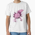 Funny Pink Axolotl Coral Art by SamuelFranz