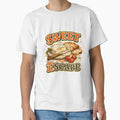 Sweet Escape | Vintage Picnic Graphic T-Shirt | Bread, Brie & Strawberries Illustration by UUniqueIImprint