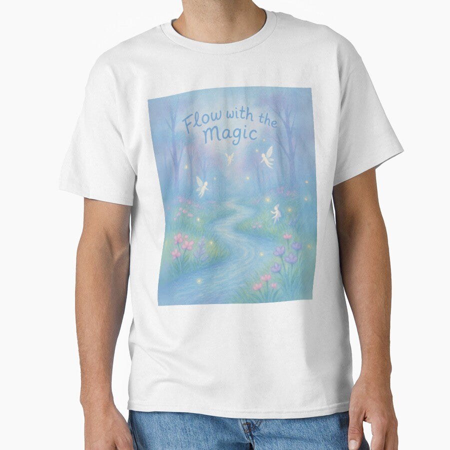 Misty Fairy River – Dreamy Pastel Fairycore Landscape Art by Laugh & Rewind