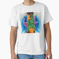 Glitch Dinosaur Abstract | Retro Future Rex | Acid Neon Monster Art by SergioMiklos