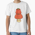 Strawberry forest frog sat on a strawberry mushroom by BritishDelights