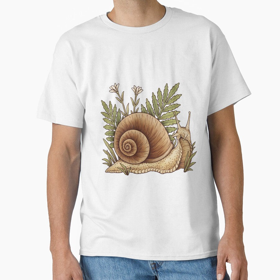 Cute Snail Dark Academia Goblincore Art by qnvpewhwim55