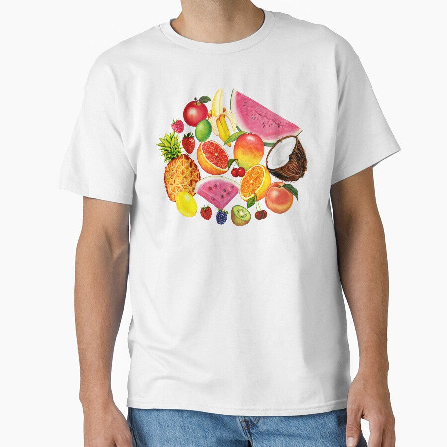 Fruit Pattern - White by Kelly  Gilleran