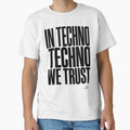 In Techno We Trust Bold Brutalist Typography by RaveNamaste