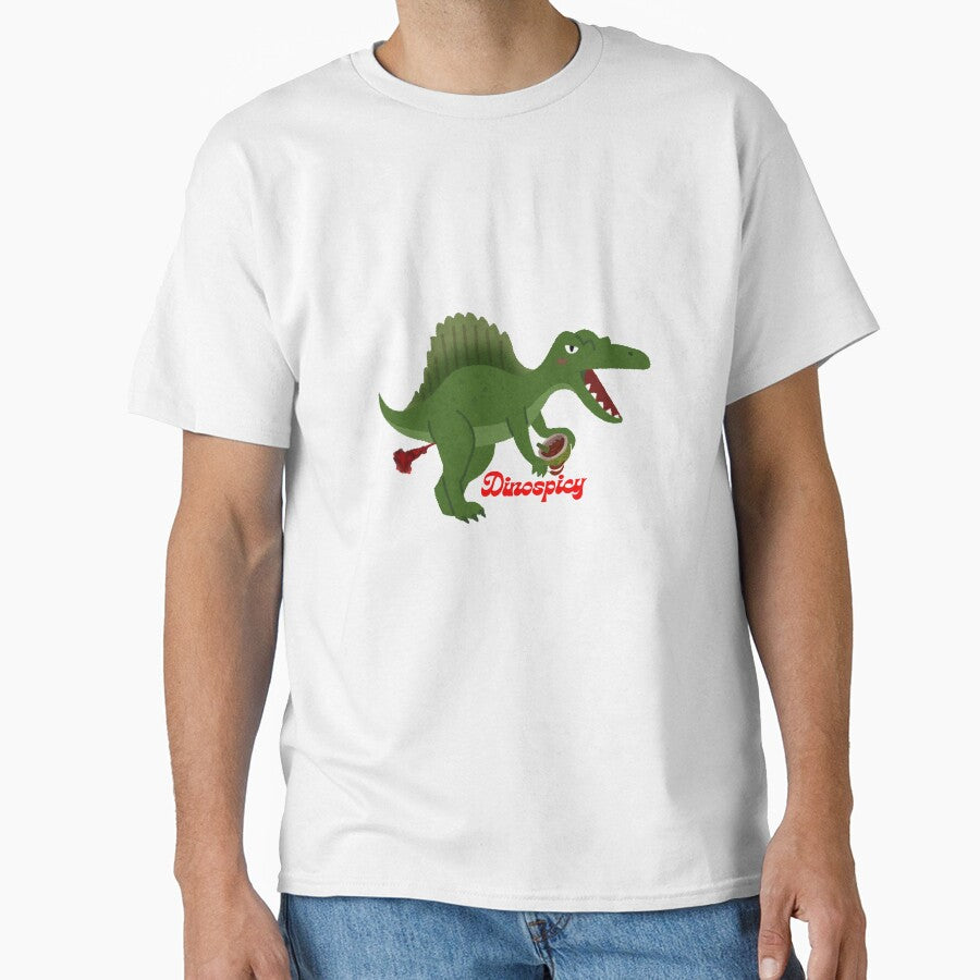Dinospicy – Funny Spicy Dinosaur Illustration by Design by Anthony
