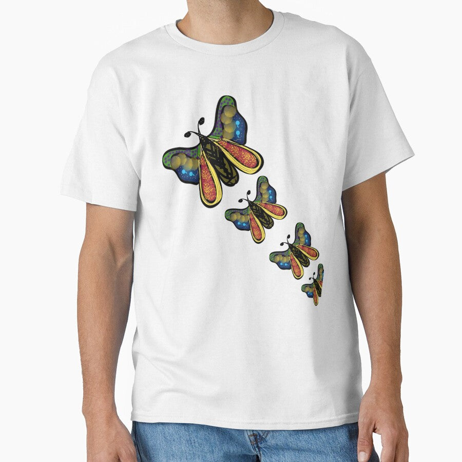 Boho Butterfly Flight | Whimsical Nature Illustration by HopeAndHustle
