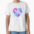 Neon Stoner Splatter Heart Cannabis Art 2026 by MarCinu Art