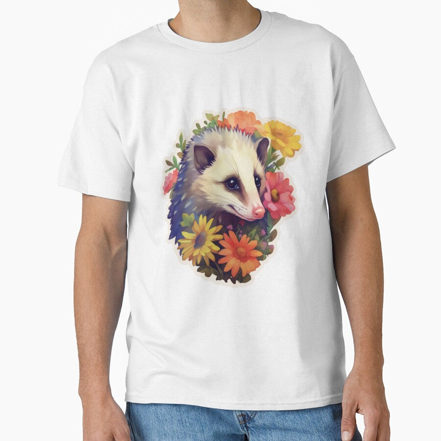 Opossum in flowers by CrittersHub