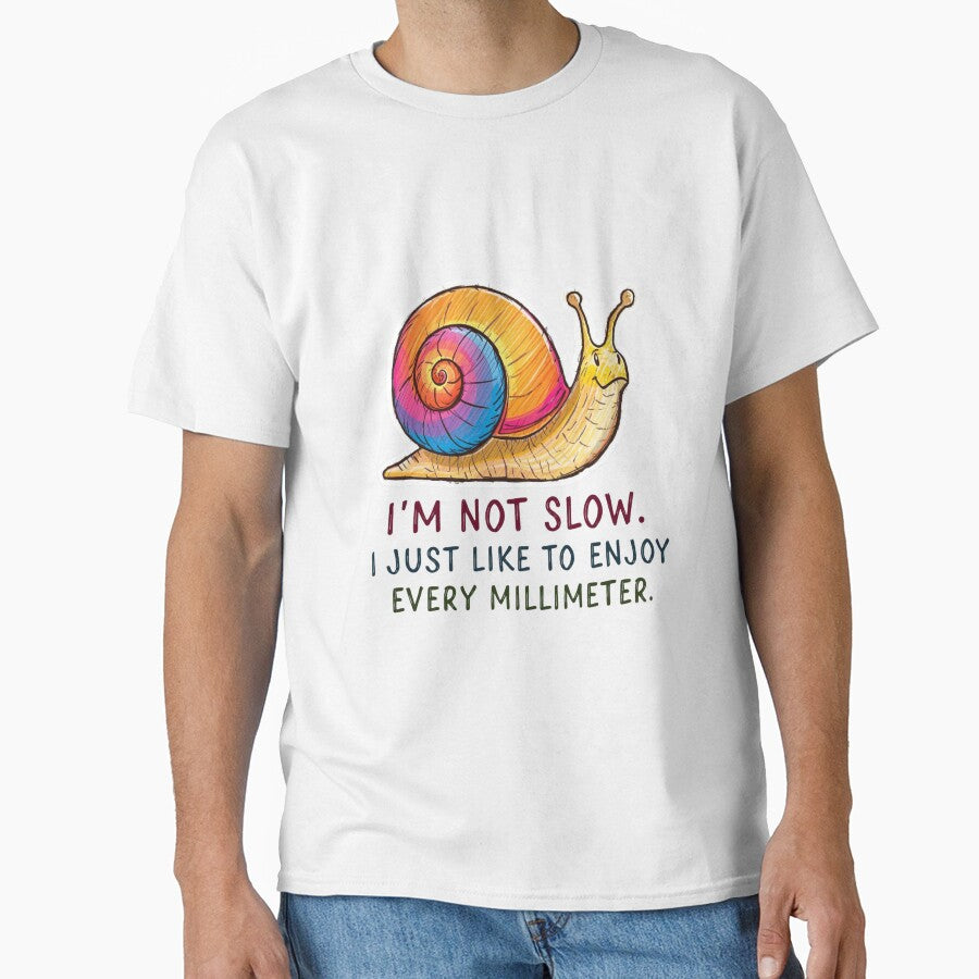 Colorful Snail – “I’m Not Slow” Funny Quote by AndrewYoko
