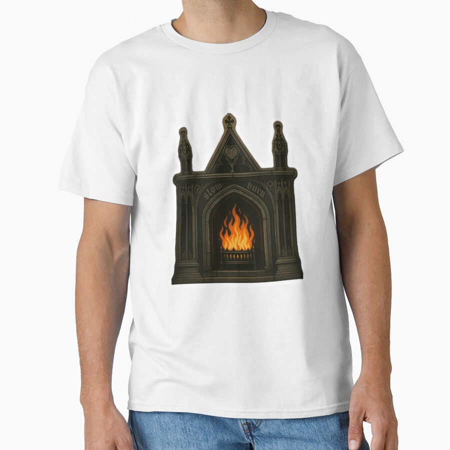 Slow Burn Sticker | Romantasy Fireplace (in color) by enemies2stickers