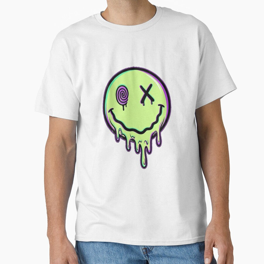 Melting Reality: Trippy Acid Drip Smiley by GlitchRaven