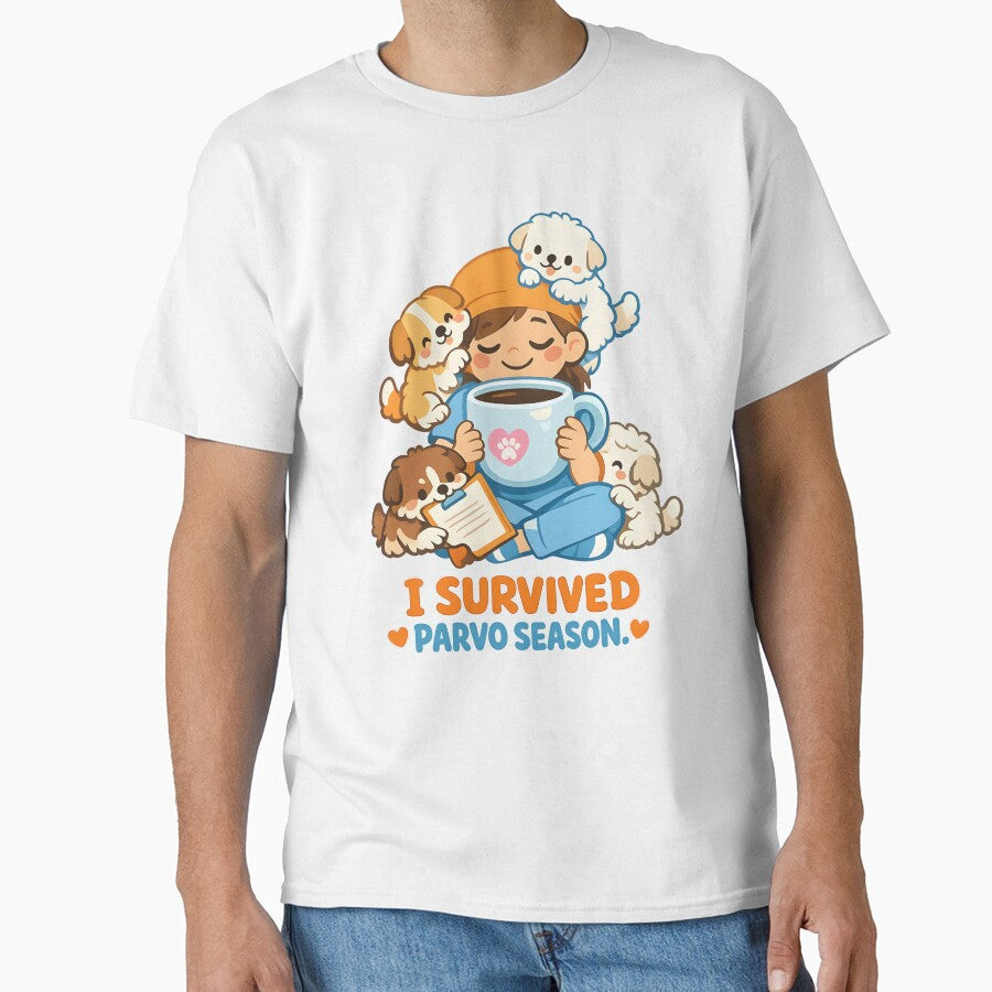 I Survived Parvo Season – Funny Vet and Vet Tech Veterinary Clinic Design by Bettybee00