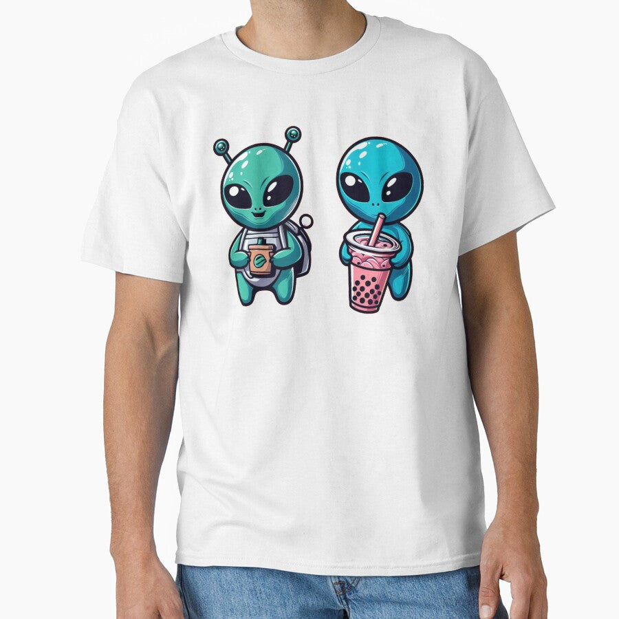 Bubble Tea lover Alien by kewttiestore