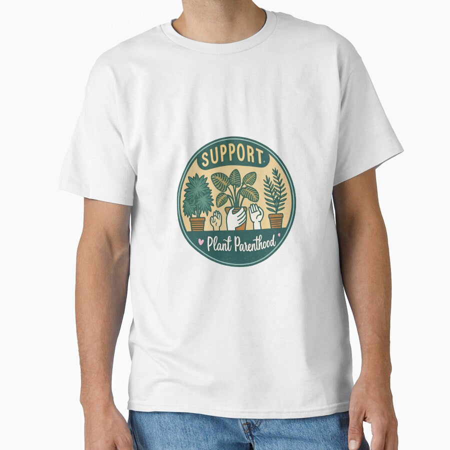 Support Plant Parenthood - Funny Retro Houseplant Lover Gift by Karma Arts