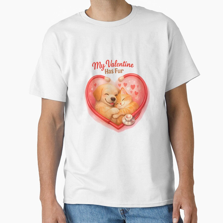 My Valentine Has Fur – Veterinary Medicine Valentine Design by Bettybee00