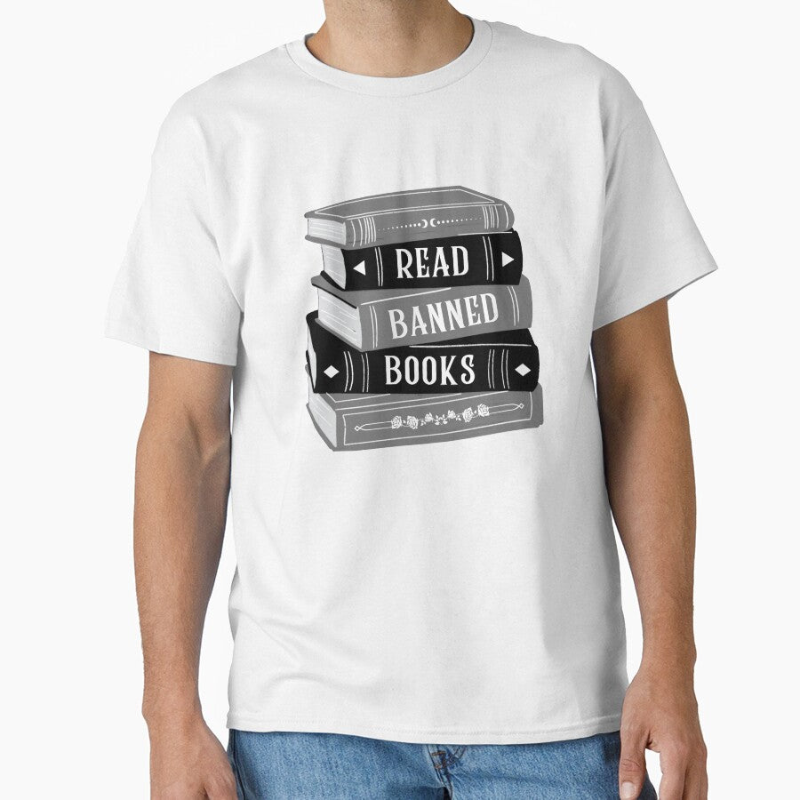 Read Banned Books Book Stack / Pile Grey by Taiga-Design