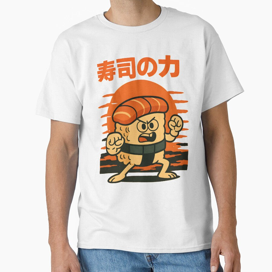 Sushi Power – Funny Kawaii Fighter Design by ARS ORBA