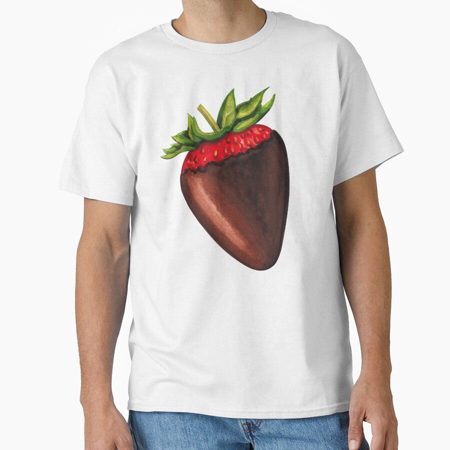 Chocolate Covered Strawberry Pattern - Red by Kelly  Gilleran